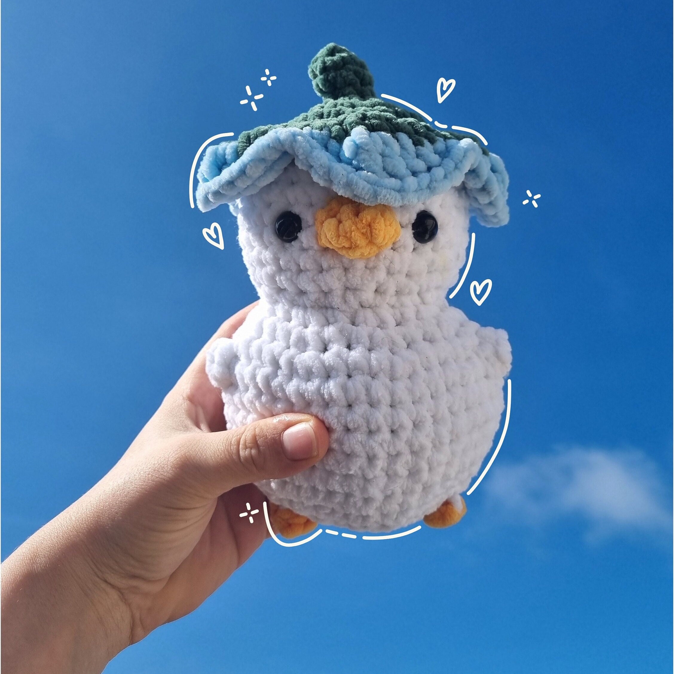 amigurumi canard fleur peluche crochet personnalisable 100% fait main personnalized gift amigurumi canard fleur peluche crochet personnalisable 100% fait main personnalized gift