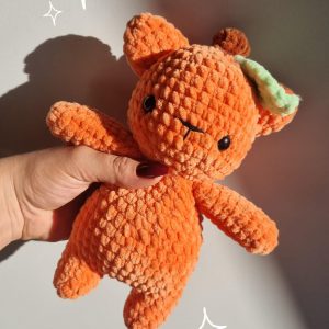 amigurumi ours citrouille peluche crochet 100% fait main amigurumi ours citrouille peluche crochet 100% fait main